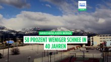 Griechenlands Berge in der Krise: 58 Prozent weniger Schnee in 40 Jahren