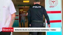 Bursa’da silahlı alacak kavgası kamerada: 1 yaralı