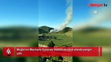 Muğla Marmaris'te orman yangını çıktı