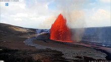 Una nueva erupción del Kilauea causa un espectáculo de colores