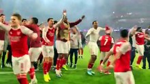 Arsenal Celebrate UEFA Champions League semi-final victory over Atletico Madrid