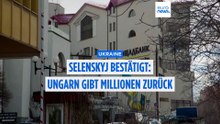 Selenskyj begrüßt "wichtigen Schritt": Ungarn gibt beschlagnahmtes Bargeld zurück