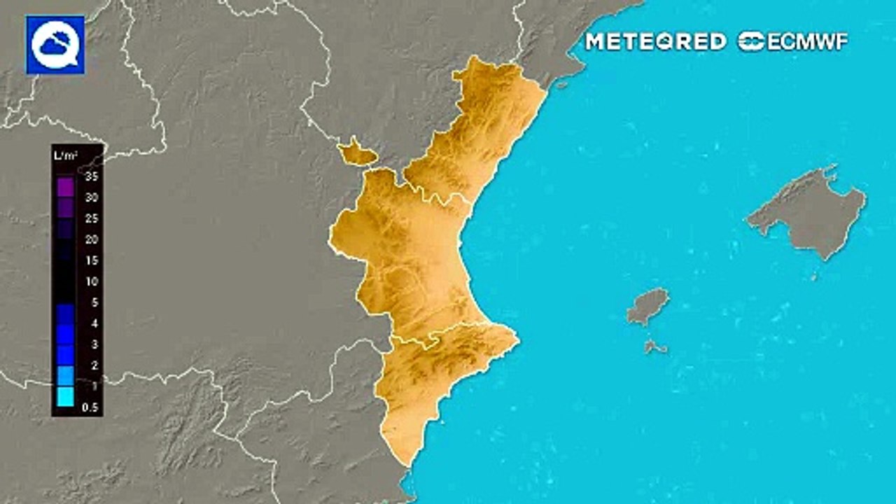 En unas horas crecerán tormentas muy fuertes en la Comunidad Valenciana
