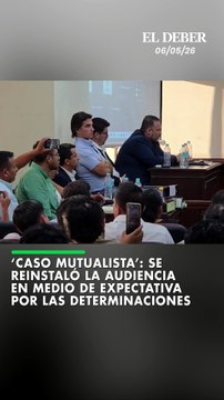 Con el alcalde de Santa Cruz de la Sierra, ‘Mamén’ Saavedra presente, la tarde de este miércoles se reinstaló la audiencia por el 'caso Mutualista', en medio de expectativa por las determinaciones que puedan asumir las autoridades judiciales.