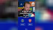 Harry Kane says PSG go in as 'slight favourites' against Arsenal