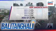 PSA - 2.8% ang GDP growth sa 1st quarter ng 2026; pinakamabagal mula 2021 | Balitanghali