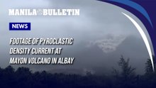 Footage of pyroclastic density current at Mayon Volcano in Albay