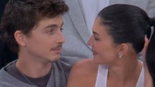 Timothée Chalamet y Kylie Jenner, el gran beso de los Playoffs NBA