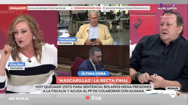 ¡Qué repaso! Elisa Beni tritura a Toni Bolaño por cuestionar los bombazos  de Aldama contra el PSOE y el Gobierno Sánchez