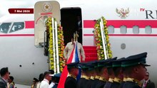 Detik-Detik Presiden Prabowo Tiba di Filipina Hadiri KTT ke-48 ASEAN, Disambut Meriah dengan Tarian
