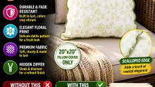 Luxury Floral Pillow Cover | Viral Home Decor Upgrade for Cozy Aesthetic Rooms!