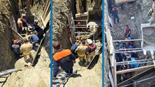 Hatay’da göçük altında kalan işçi yaralı kurtarıldı