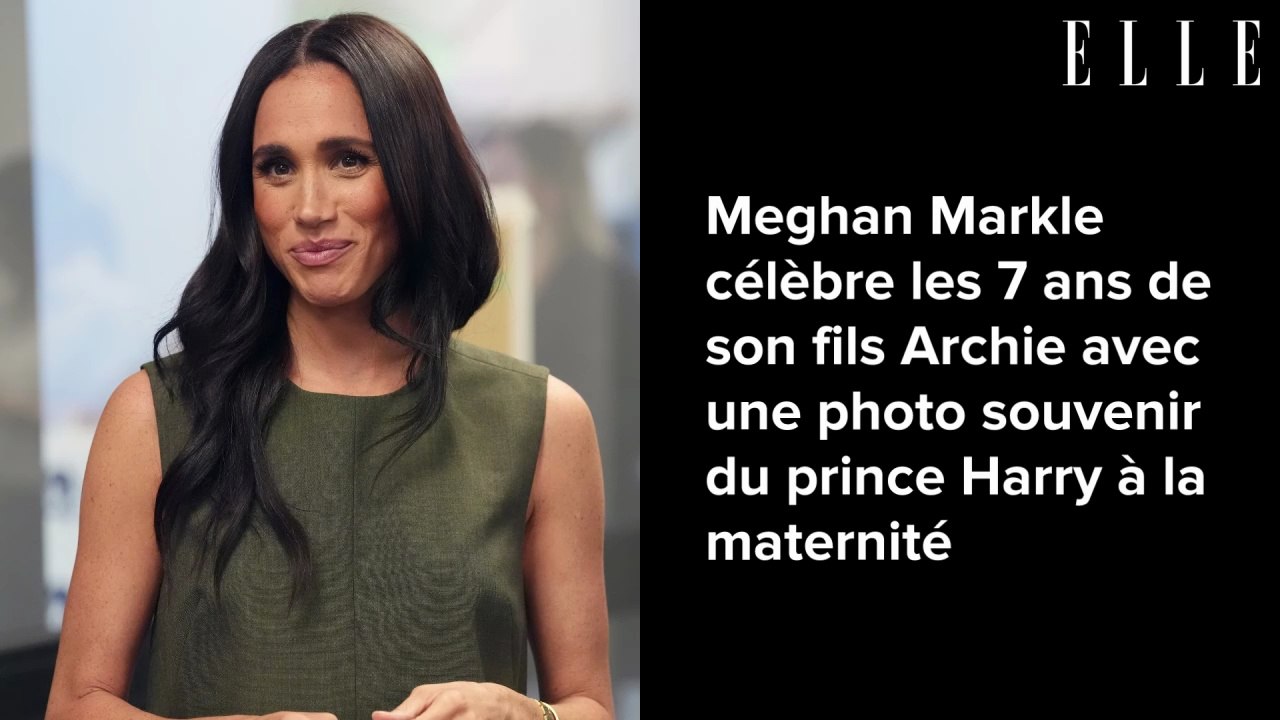 Meghan Markle célèbre les 7 ans de son fils Archie avec une photo souvenir du prince Harry à la maternité