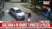 Insólito: le estaban robando y la policía llegó en el momento justo