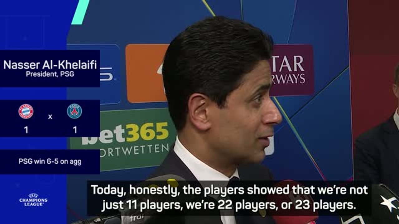 PSG president hails club 'warriors' after qualifying for UCL final