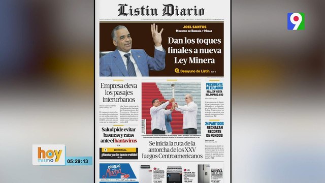 Titulares prensa dominicana jueves 07 de mayo 2026 | Hoy Mismo