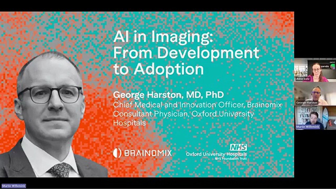 Segmed Bytes of Innovation w George Harston, MD Brainomix - AI in Imaging From Development to Adoption