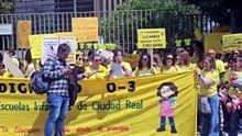 La Marea Amarilla protesta en Ciudad Real