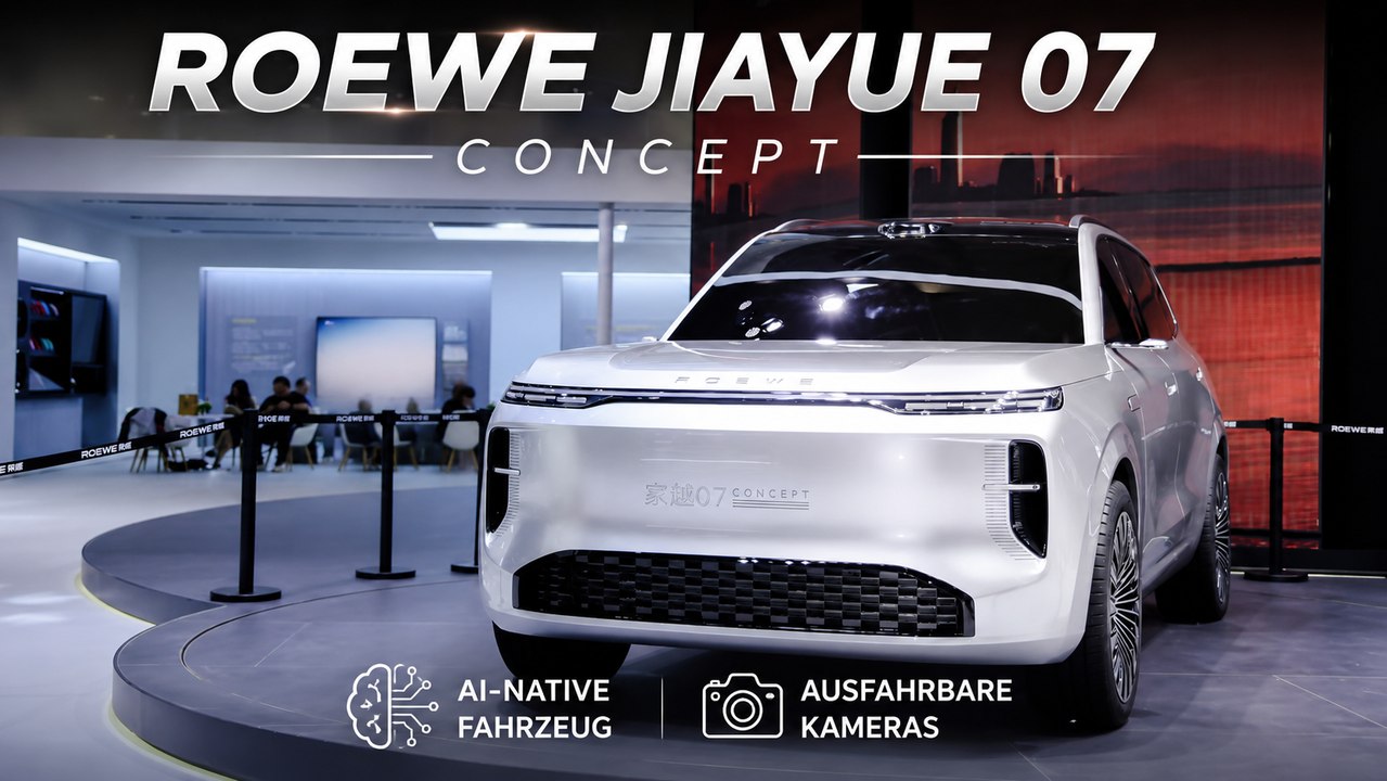 Roewe Jiayue 07 Concept mit futuristischem KI-Cockpit enthüllt