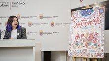 'La Cuadrilla', de la ilustradora Marta Garatea, cartel anunciador de las fiestas de San Fermín 2026
