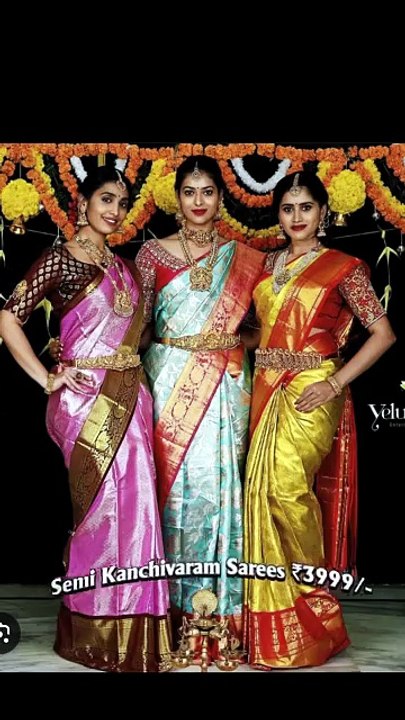 Buy Online Semi Kanchivaram Sarees India at Rajsilkvilla