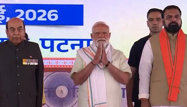 PM Modi, Amit Shah & Rajnath Singh Attend Bihar Cabinet Expansion at Gandhi Maidan