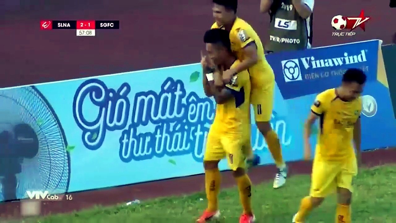 Sông Lam Nghệ An 2-2 Sài Gòn - Goals and Highlights (16/7/2019) | VTVcab 16 - Bóng Đá TV (Kênh số 42 trên hệ thống Truyền Hình K+)