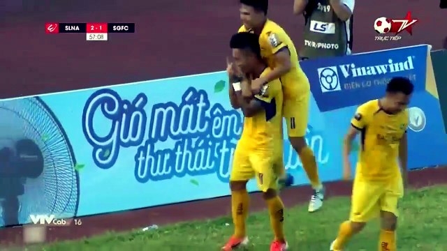 Sông Lam Nghệ An 2-2 Sài Gòn - Goals and Highlights (16/7/2019) | VTVcab 16 - Bóng Đá TV (Kênh số 42 trên hệ thống Truyền Hình K+)