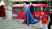 King Charles arrives for service at St Paul's Cathedral