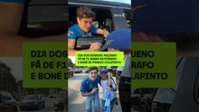 Dia dos sonhos! Pequeno fã de F1 ganha autógrafo e boné de Franco Colapinto