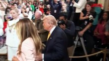 Siparietto romantico tra Trump e Melania alla Casa Bianca