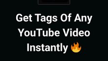 Extract YouTube Tags Instantly ⚡ (Free Tool)