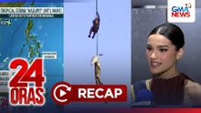 24 Oras: (Part 3) Update sa papasok na bagyo; Buwaya, bakit nilipad sa ere?; Fellow Queen na hinahangaan ni MUPH 2026 Bea Millan-Windorski; atbp