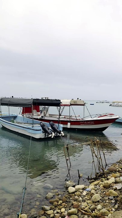 Colorful Tourist Boats at Yanbu Jetty Marina in Saudi Arabia