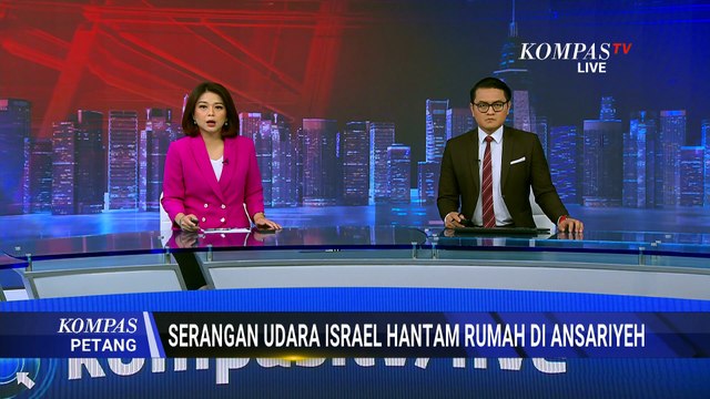 Detik-Detik Serangan Udara Israel Hantam Rumah Warga di Kota Ansariyeh Lebanon Selatan