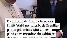 Secretário de Estado dos EUA visita Vaticano para encontrar papa Leão 14