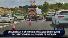 Encuentran a un hombre fallecido en un coche accidentado en la autopista de Andratx