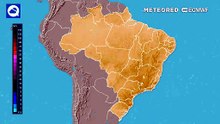 Quinta-feira, 7 de maio: previsão de chuva acumulada