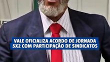 Vale firma acordo de redução da carga horária para 40 horas semanais