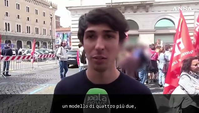 Roma, la protesta contro la riforma degli istituti tecnici