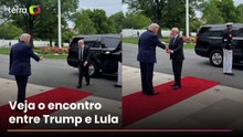 Com tapete vermelho, Lula é recepcionado por Trump ao chegar à Casa Branca
