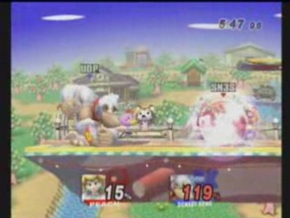 Brawl SN3S (Peach) Vs UDP (Donkey Kong)