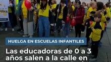 Las educadoras de 0 a 3 años urgen en la calle soluciones para las escuelas infantiles en Burgos