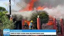 Família pede ajuda após incêndio destruir casa no Alto Alegre