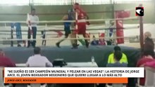 “Mi sueño es ser campeón mundial”: la historia de Jorge Arce, joven promesa del boxeo
