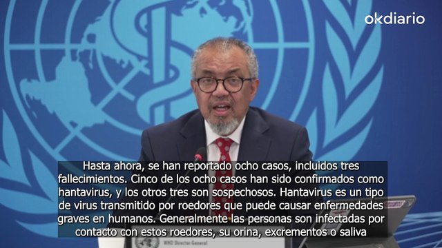La OMS confirma 5 contagios de hantavirus de los 8 sospechosos detectados a bordo del Hondius