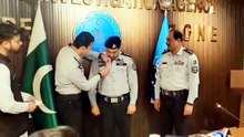FIA Lahore honors SHO Banking Circle Irfan Khan with "Best Officer Award" for outstanding performance