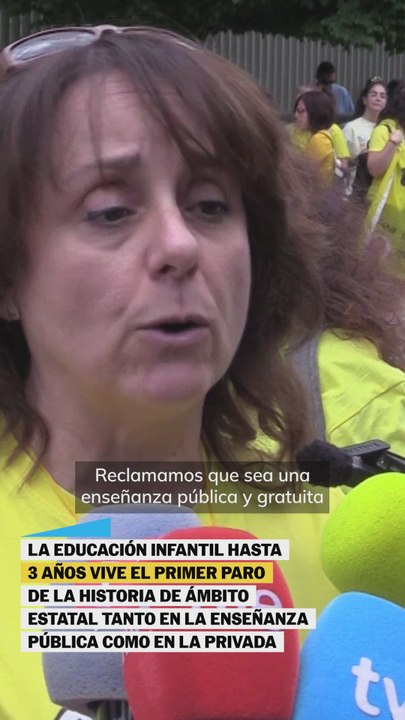 La primera jornada de huelga en la educación infantil: "No solo nos dedicamos a cambiar pañales"