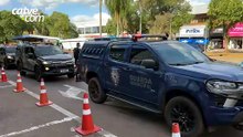 Comboio com carga milionária mobiliza forte escolta policial em Cascavel