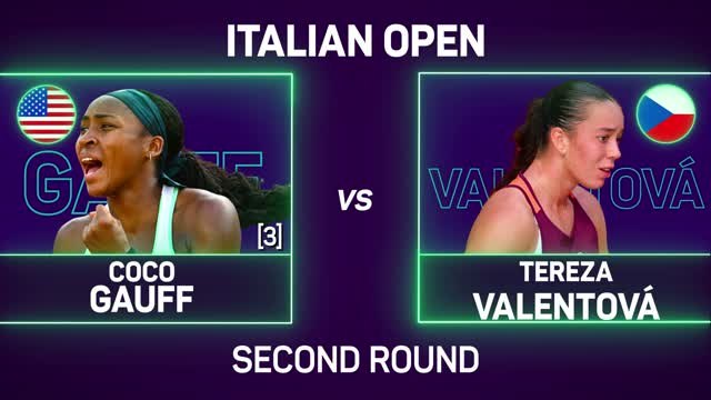 Gauff beats teenager Valentova to reach third round in Rome